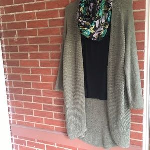 Chicos Olive Green long sweater